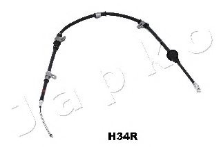 JAPKO 131H34R Cable, parking brake